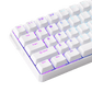 FUN60 Ultra White Magnetic Keyboard Keycap Details