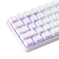 FUN60 Ultra White Magnetic Keyboard Side Printed Keycaps