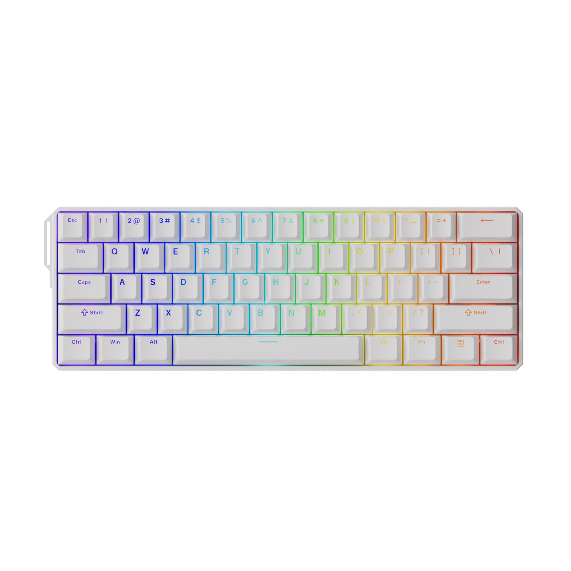 FUN60 Ultra White Magnetic Keyboard