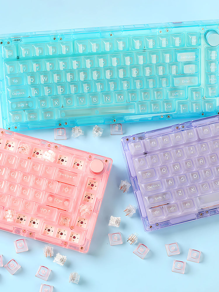 MonsGeek ICE Transparente 75 Gaming Tastatur