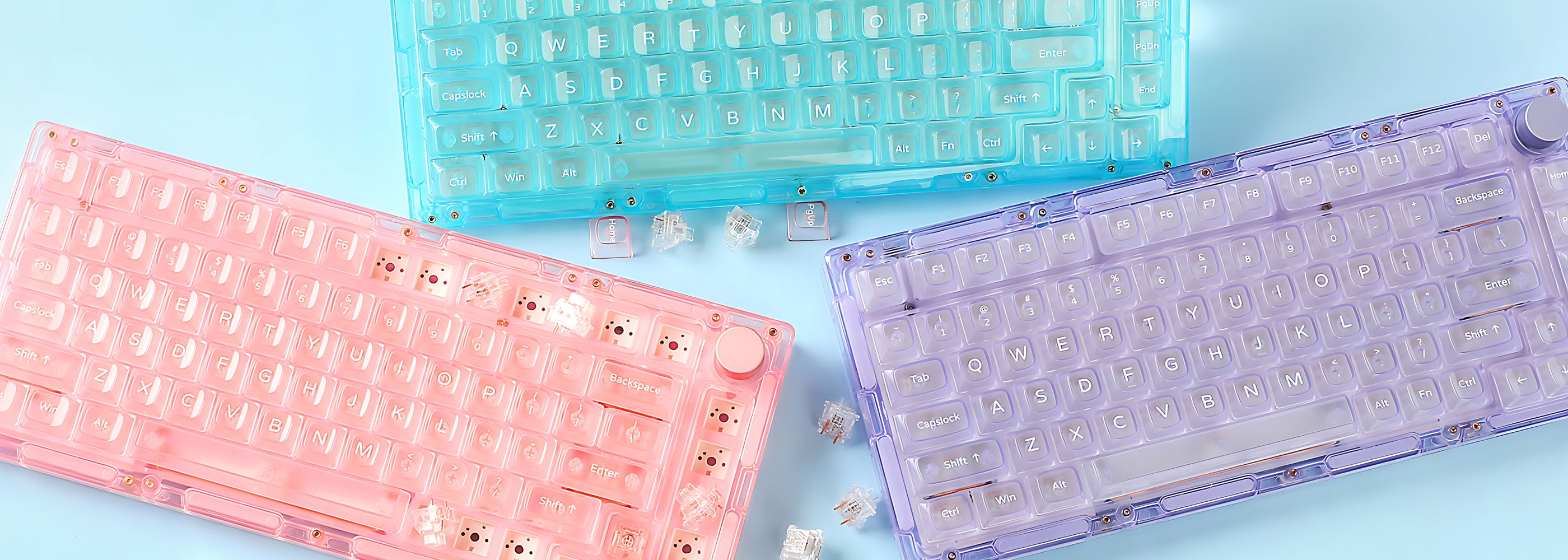 MonsGeek ICE Transparente 75 Gaming Tastatur