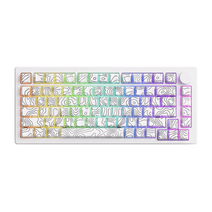 White MonsGeek M1 V5 SP Mechanical Keyboard With RGB