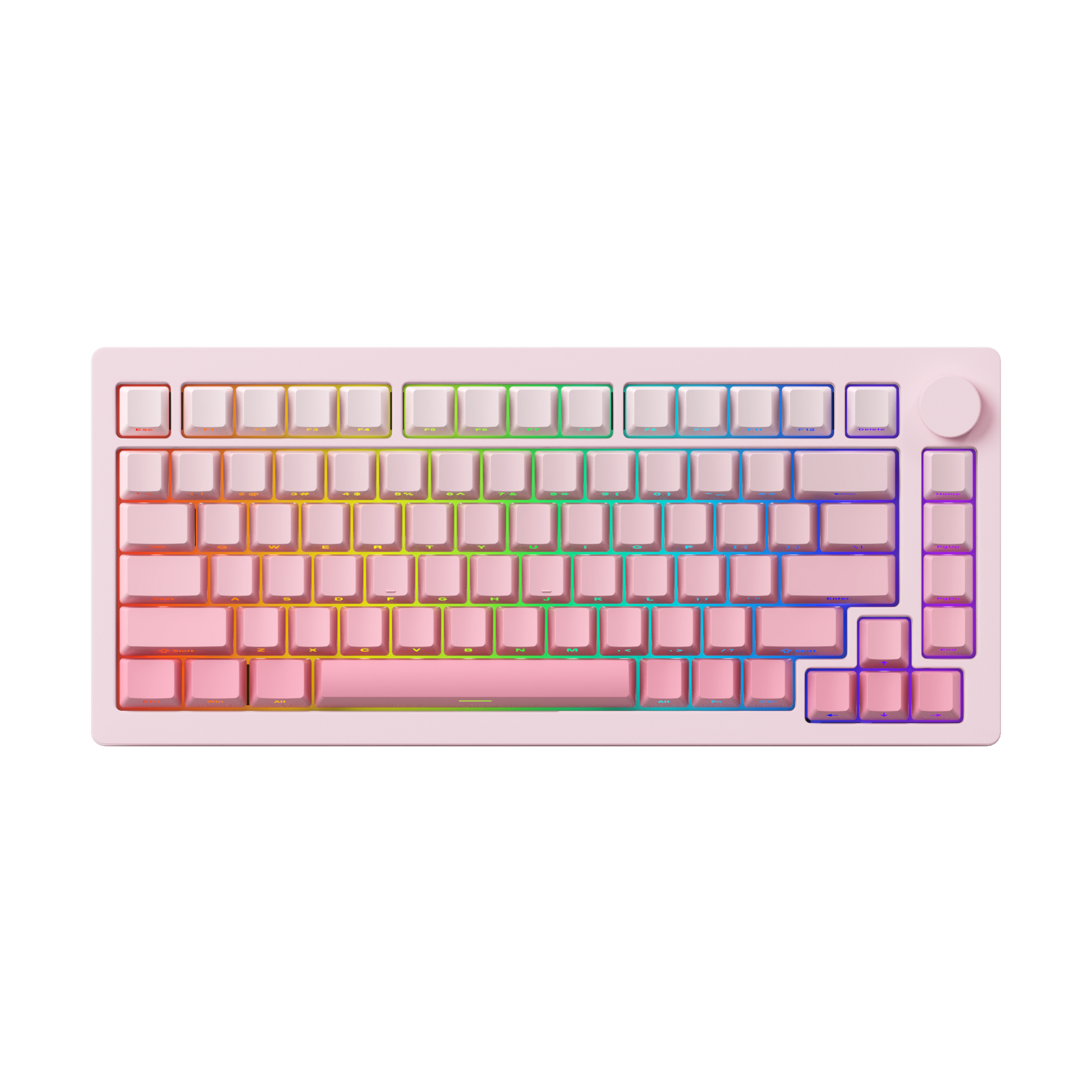 MonsGeek M1W V3 SP keyboard  pastel pink theme with rgb