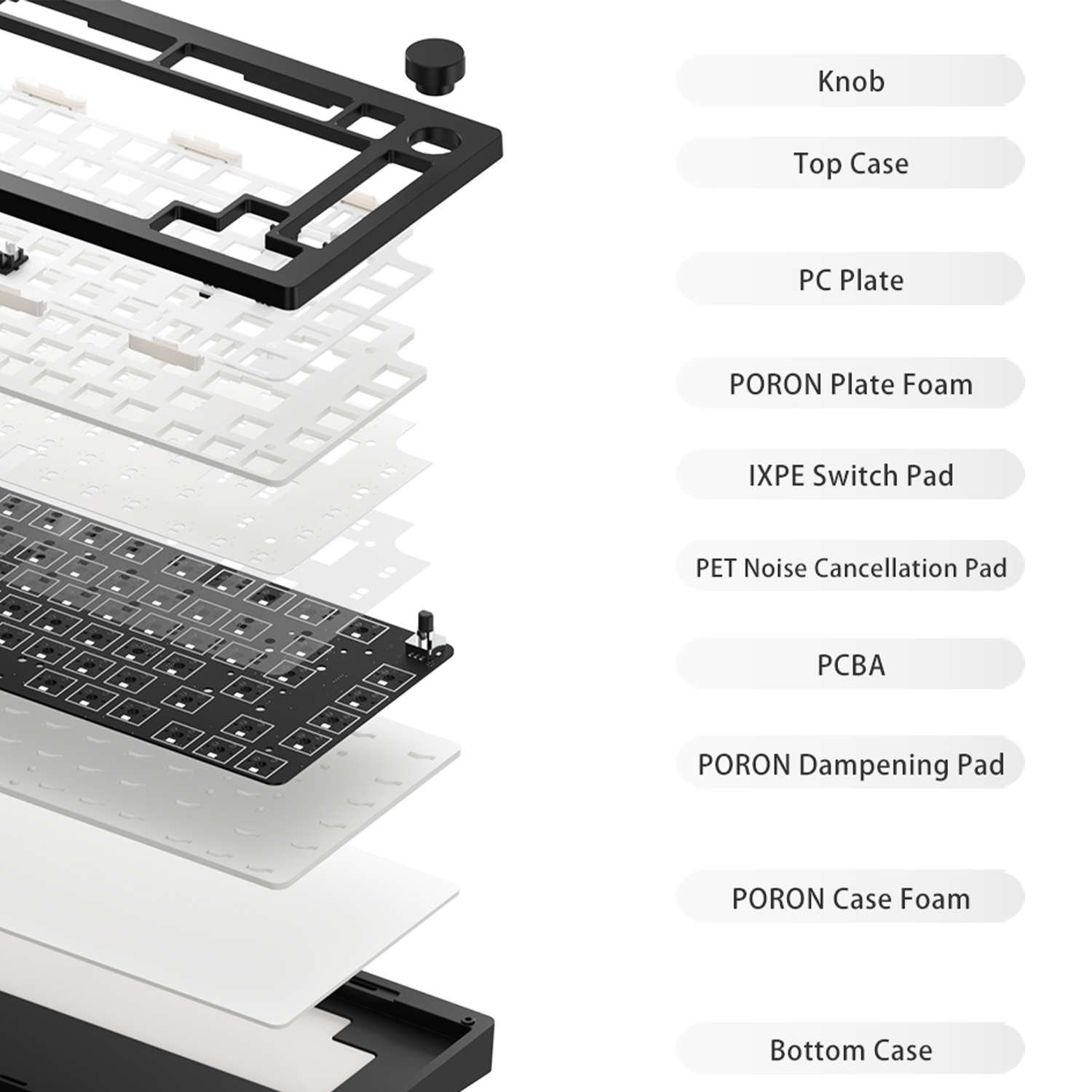 MonsGeek M1W V3 VIA Keyboard Interstructure