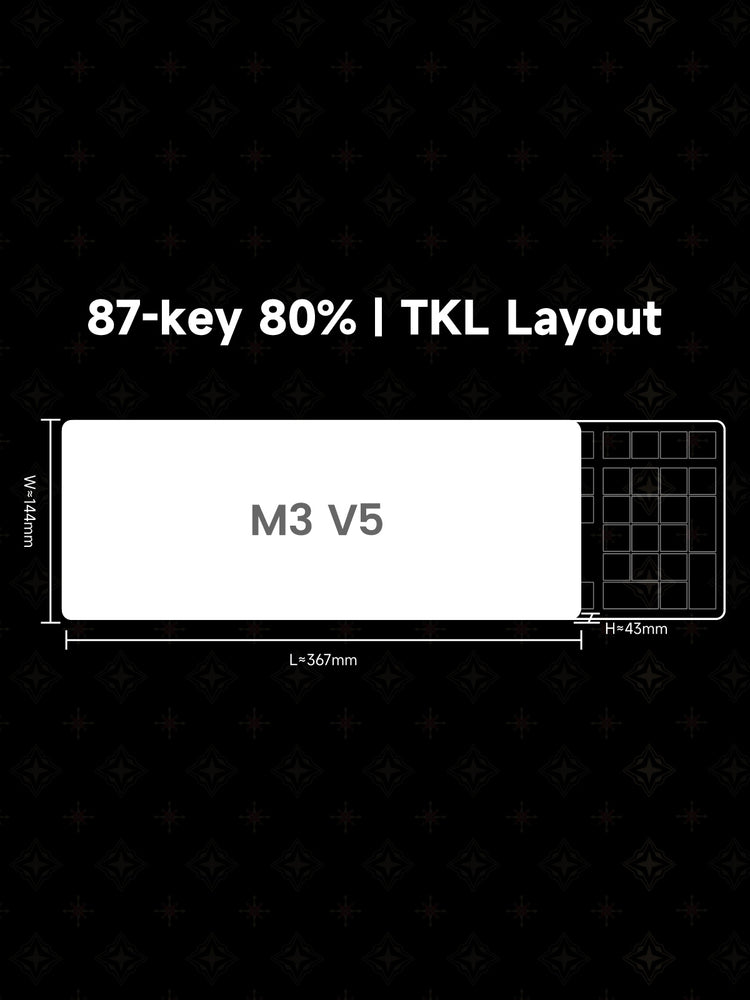Monsgeek M3 V5 HE Magnetic Keyboard TKL Layout