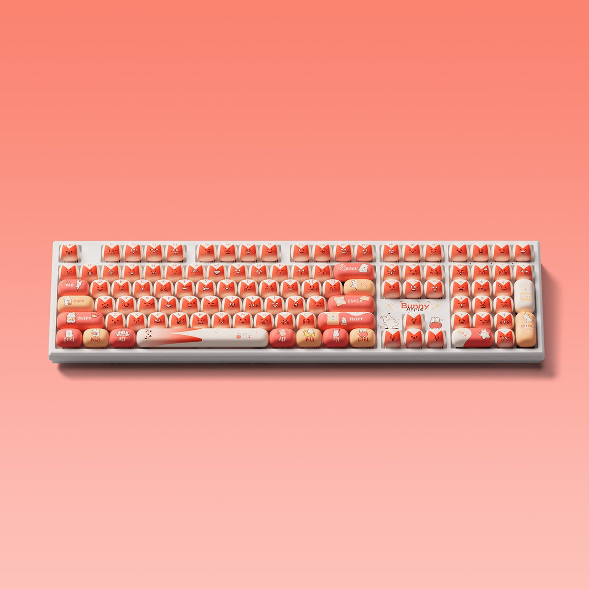 Mechanical Rabbit Keyboard Monsgeek MG108B Bunny Apple Mechanical Keyboard - AKKO Germany
