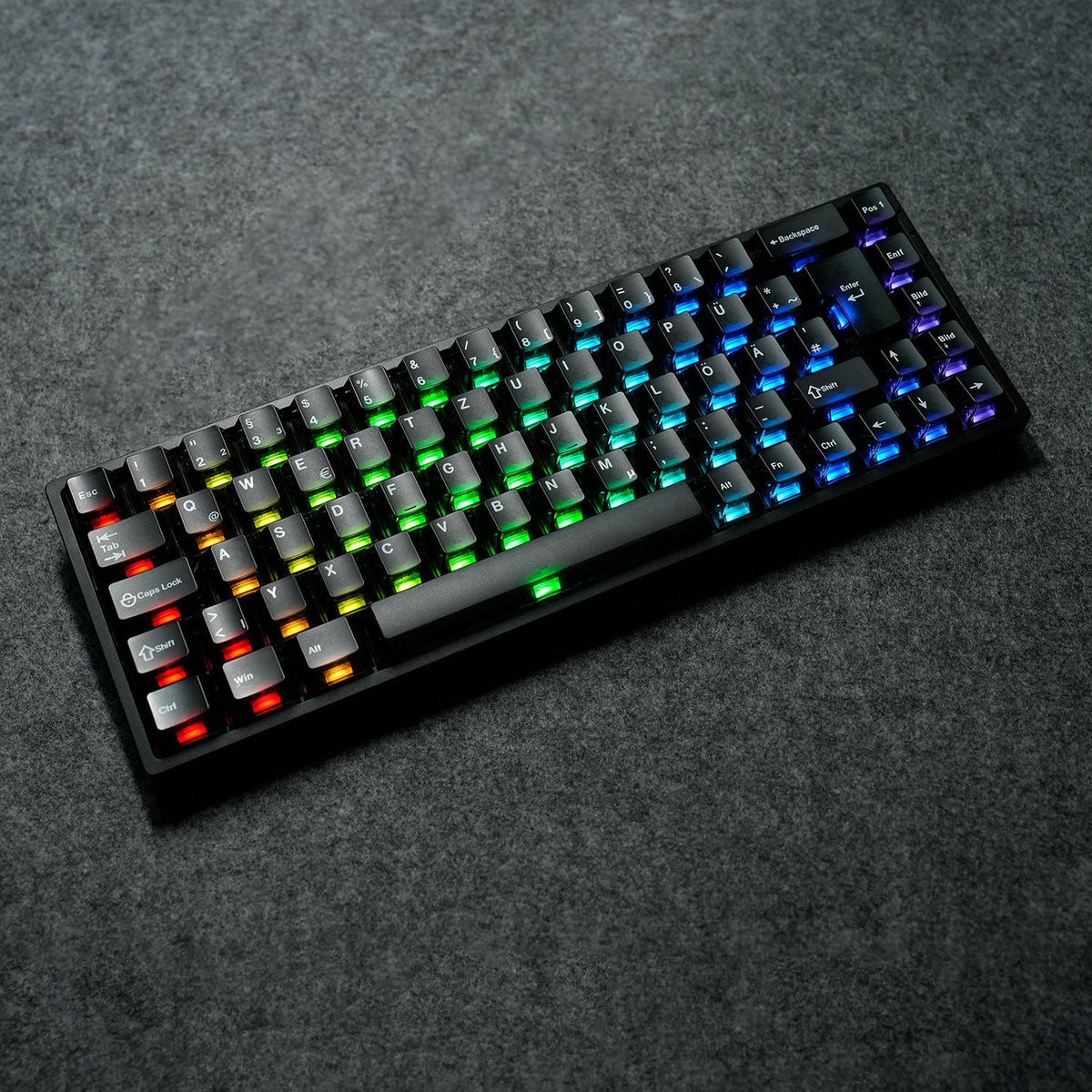 Monsgeek FUN68 ISO HE Keyboard with RGB Left Side