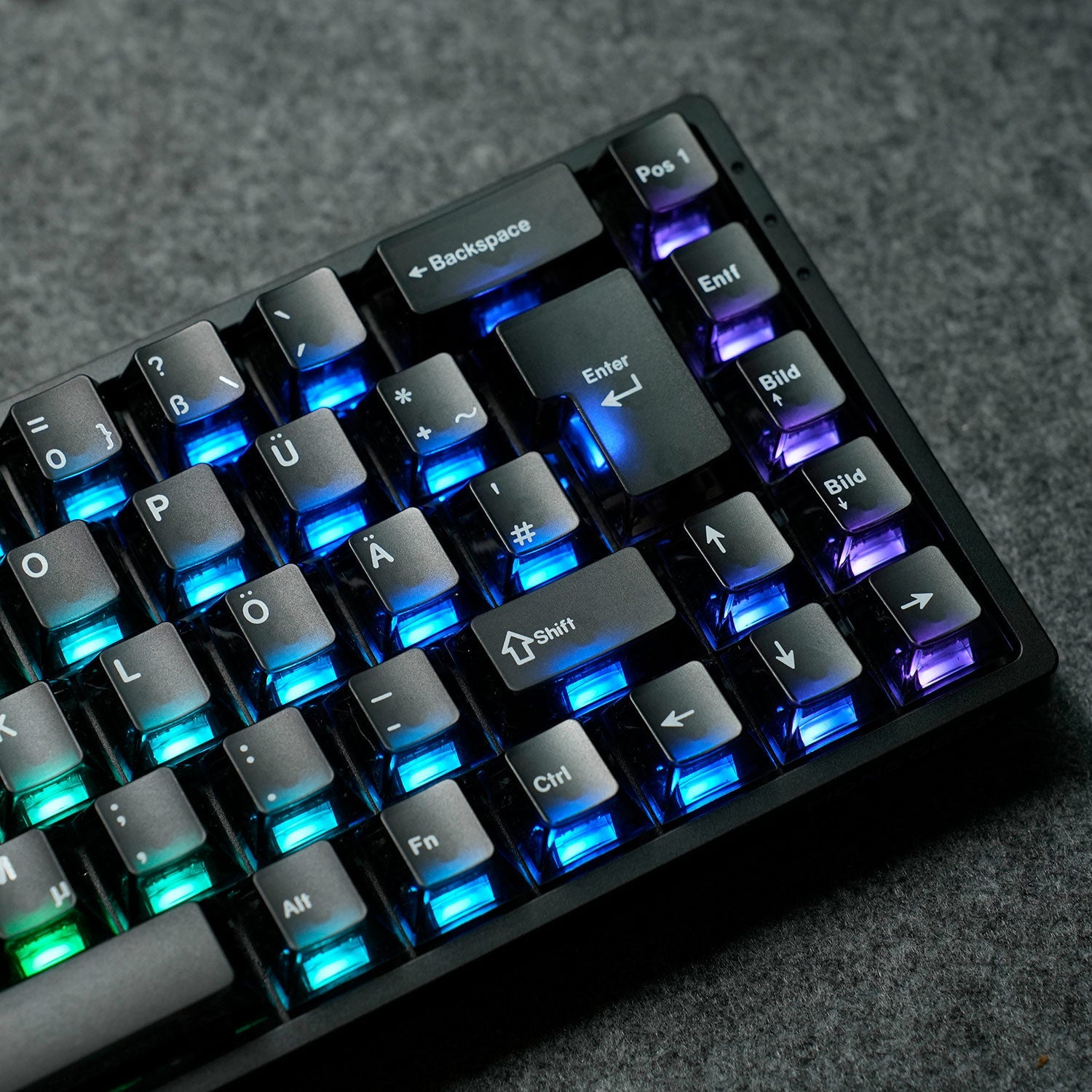 Monsgeek FUN68 ISO HE Keyboard with RGB Right Details