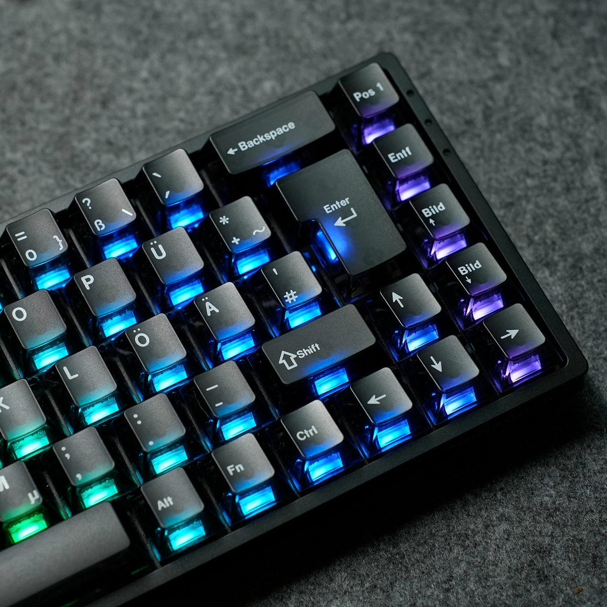 Monsgeek FUN68 ISO HE Keyboard with RGB Right Details