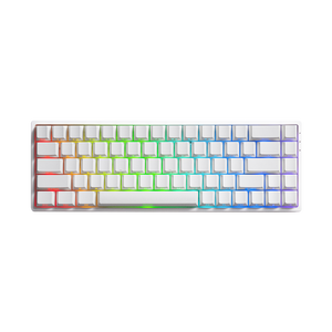 Monsgeek FUN68 HE Magnetic Keyboard White Version With RGB on