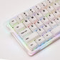 Verve68 HE keyboard with RGB backlighting on a white background