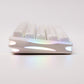 Verve68 HE keyboard with RGB lighting on a white background