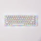Verve68 HE Keyboard with rainbow backlight on a white background