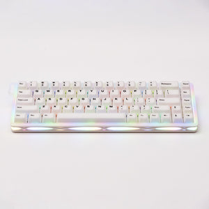Verve68 HE Keyboard with colorful keycaps on a white background