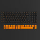 Orange on Black ISO DE Tastenkappen Set (99-key) row height