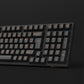 Orange on Black ISO DE Tastenkappen Set (99-key) install on the keyboard right standing details
