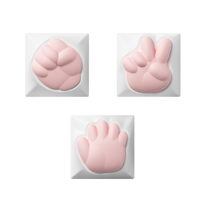 Rock Paper Scissors and Praise Artisan Keycaps