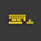 Black & Gold ABS SAL Keycap Set (195 Keys)