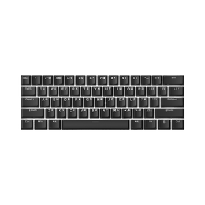 Akko Shine-Through Black Cyrillic Keycap Set (61-key)