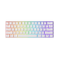 Akko Shine-Through White Cyrillic Keycap Set (61-key) Install on the Keyboard