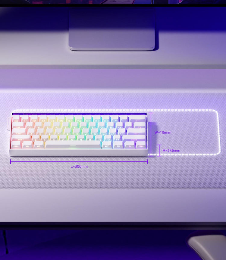 Shine60 HE Magnetic Keyboard Size