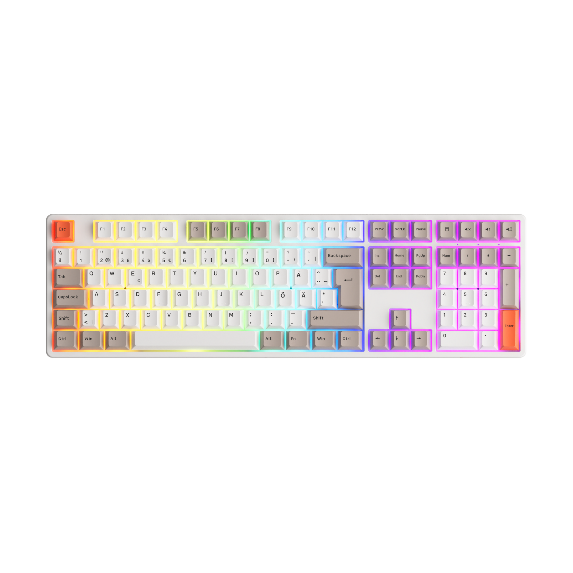 Steam Engine 5108B Plus ISO DE/Nordic Keyboard with rgb backlit