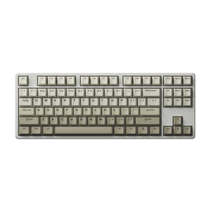 Warm Gray Tastenkappen Set on TKL layout keyboard