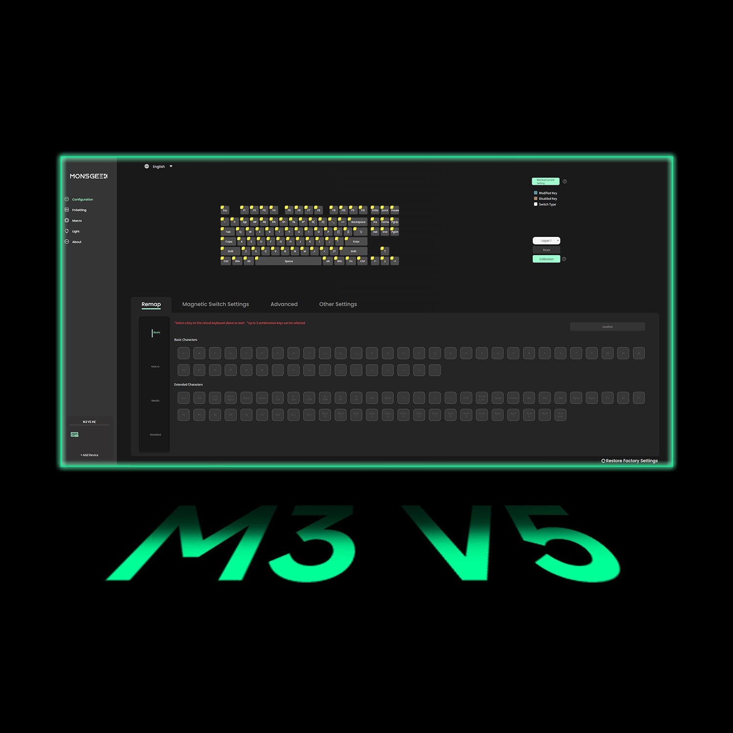 Monsgeek M3 V5 HE Magnetic Keyboard Driver