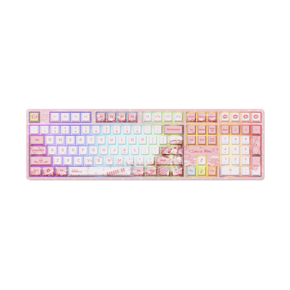 sakura miku 5108b plus pink mechanical keyboard with rgb