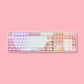 sakura miku 5108b plus pink mechanical keyboard with rgb backlit