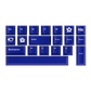 Akko Blue on White 3068B Plus ISO Keyboard blue keycaps