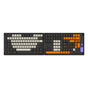 Carbon Retro Tastenkappen Set