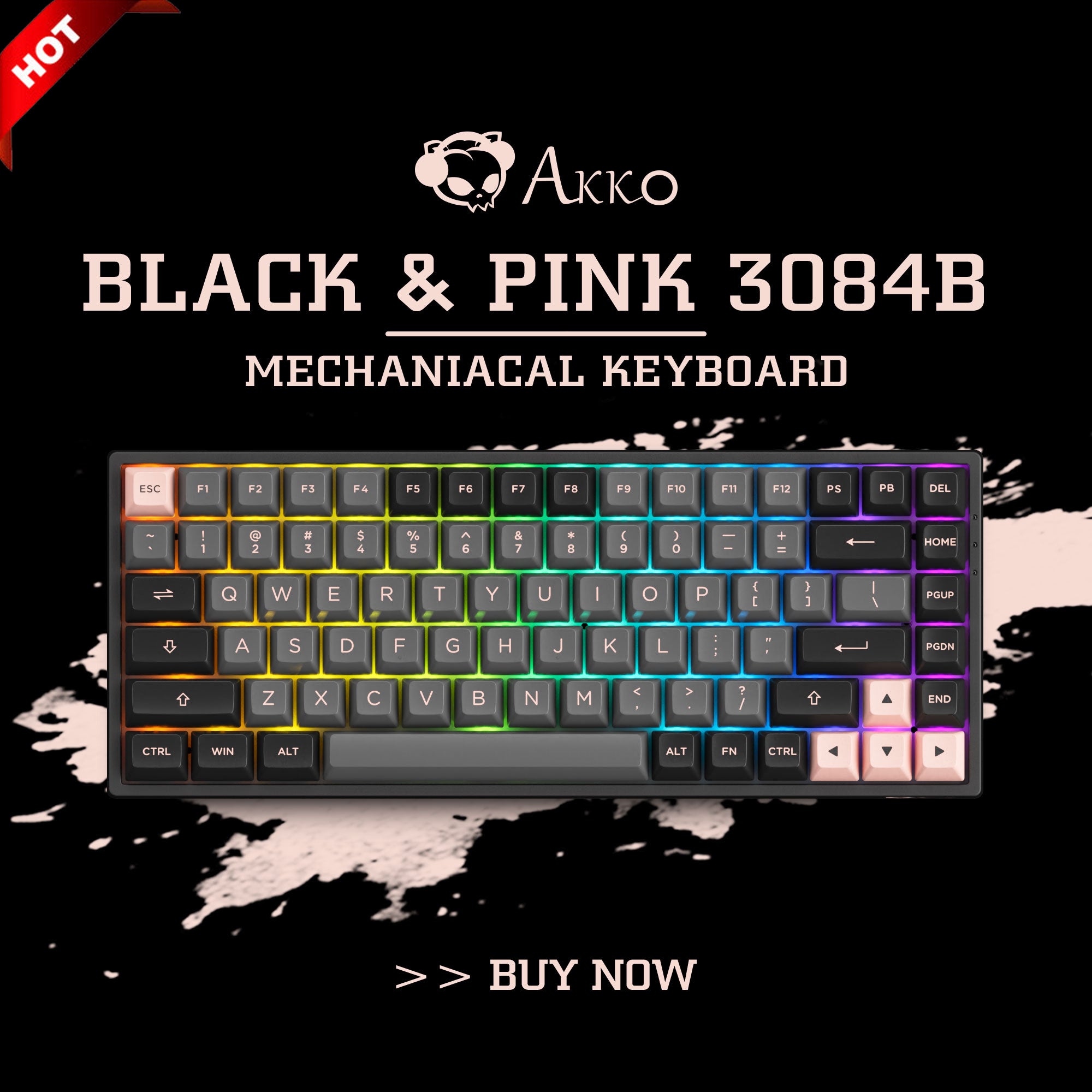 Black & Pink 3084B Plus