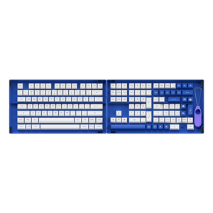 Blue on White Keycap Set (PBT, 197 Keys)