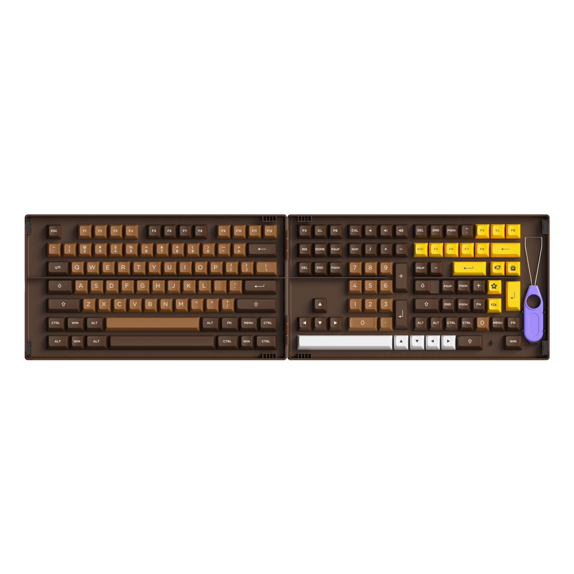 (Discontinued) ASA Chocolate Keycap Set (178 keys)