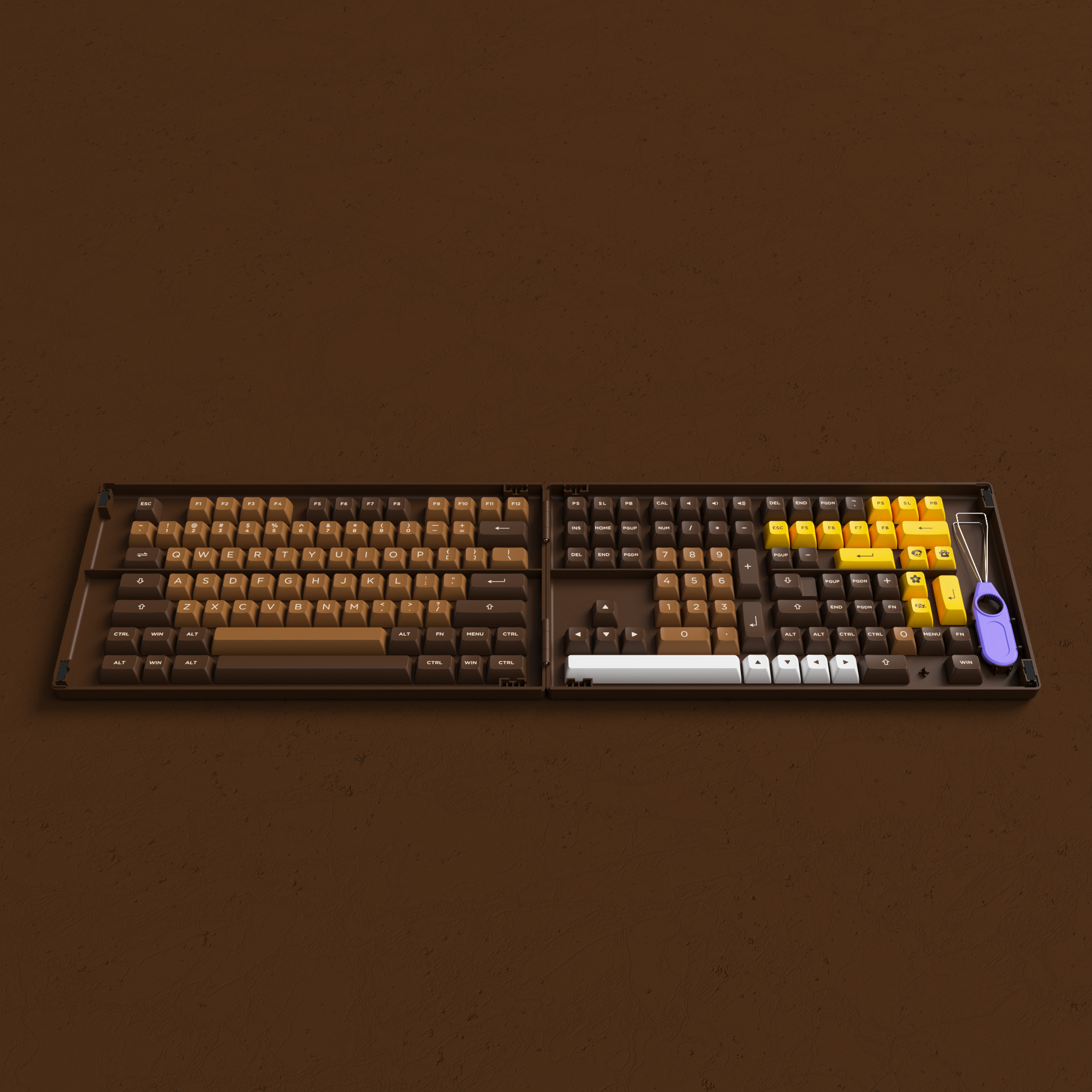 (Discontinued) ASA Chocolate Keycap Set (178 keys)