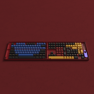 Red & Blue Samurai Keycap Set (226 Keys)