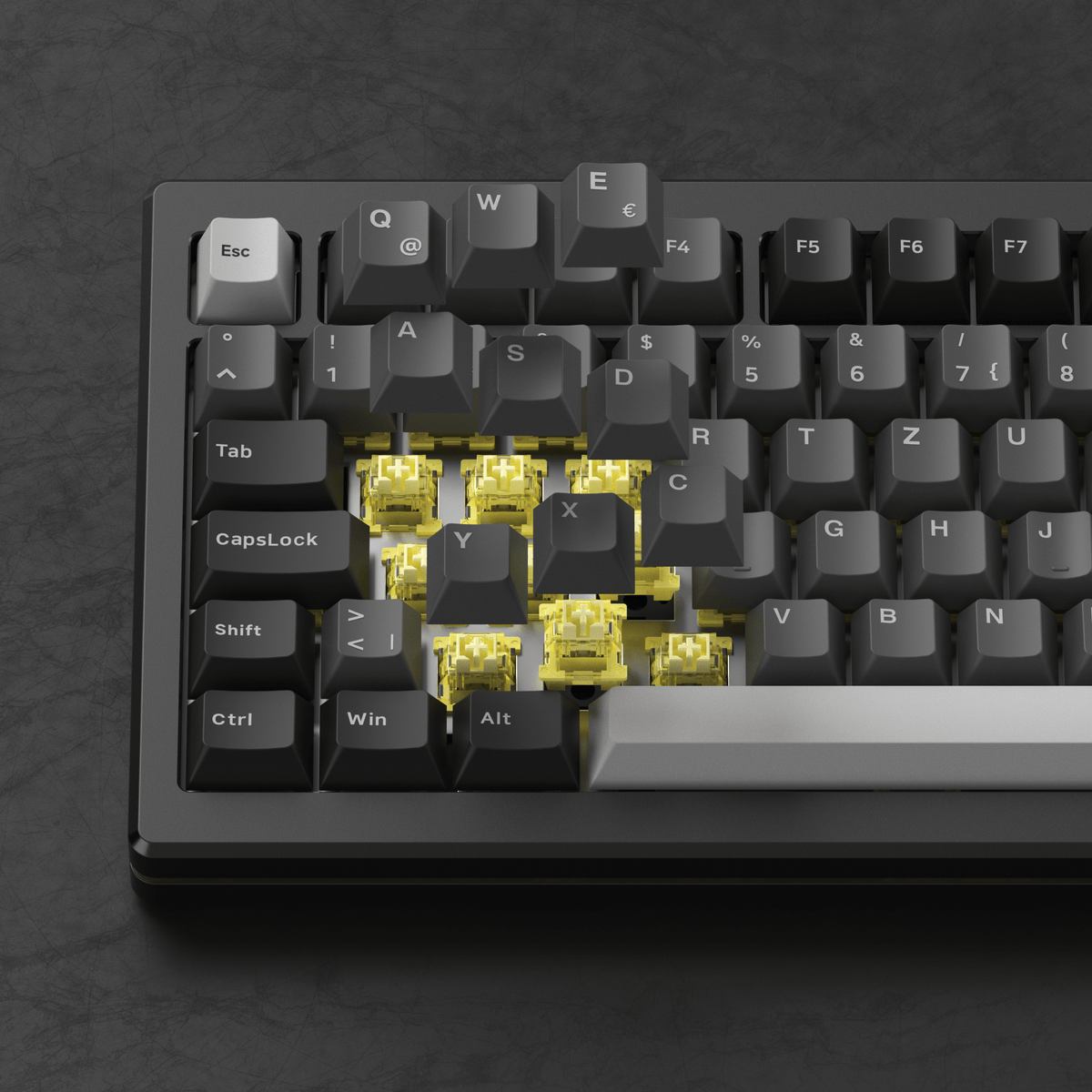 Bandage Mod Keyboard MOD 007B HE Black & Silver ISO Keyboard - AKKO Germany
