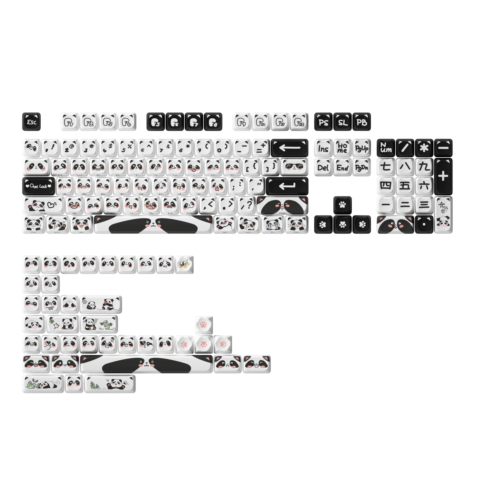 Akko Panda MAO keycap set (142 keys) - AKKO Germany